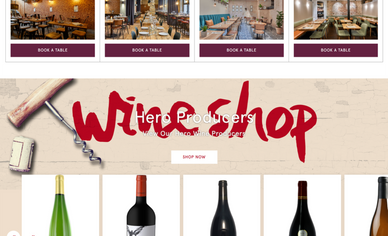 EXAMPLE: HUMBLE GRAPE – USES A HAND DRAWN FONT ON A LARGE SCALE TO CREATE IMPACT IN THE TITLES