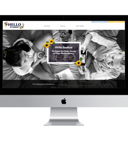 Showcasing the leading student accommodation brand online… Hello Student